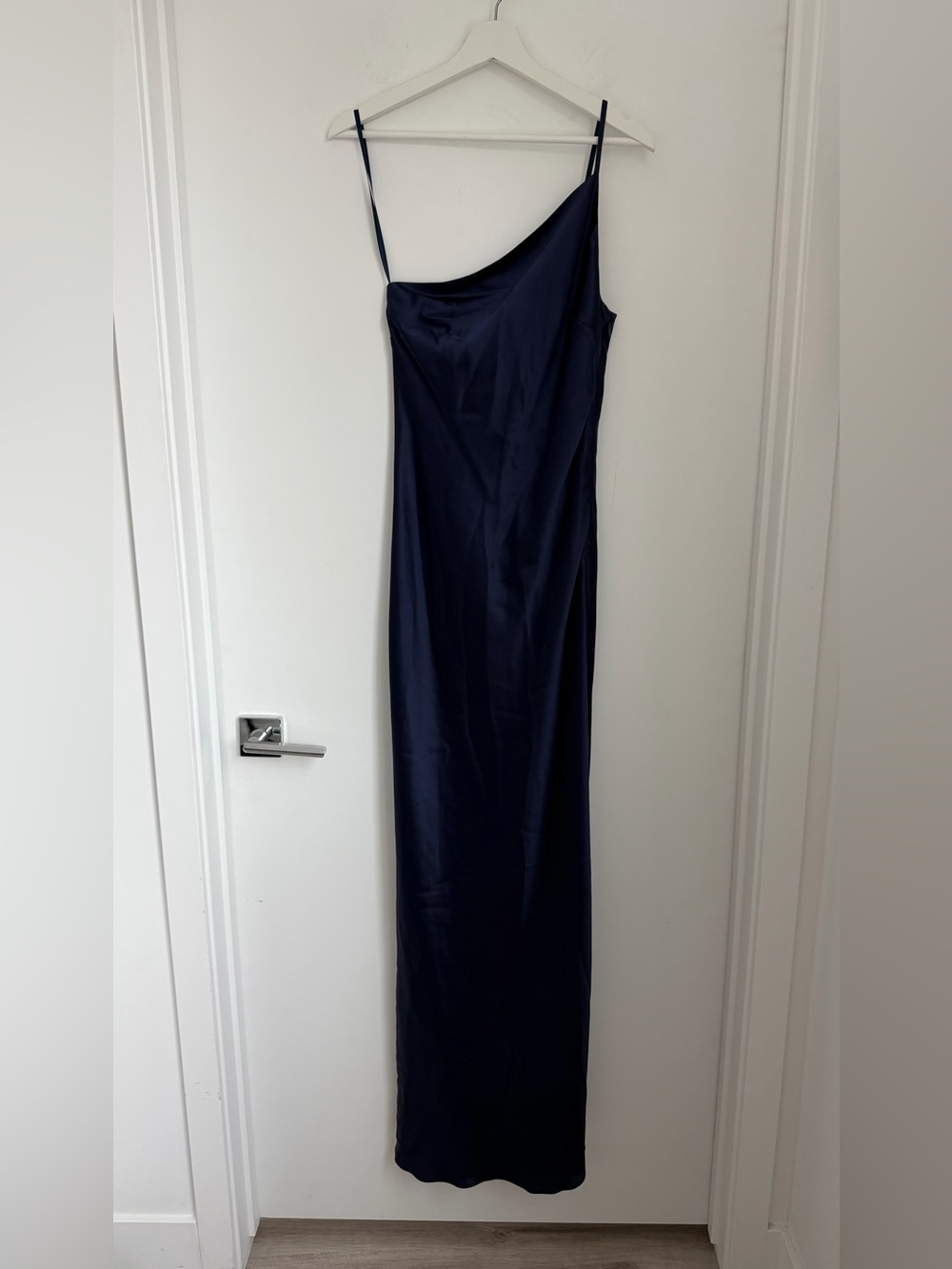 Staud 4 Elodie Maxi Dress Navy Blue Slip - Picture 7 of 13